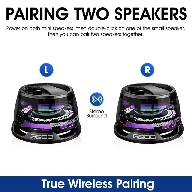 Bluetooth 5.3 Speaker Magnetic Speaker Portable Mini Speaker Multifunctional RGB Loudspeaker Subwoofer for PC Macbook XIAOMI