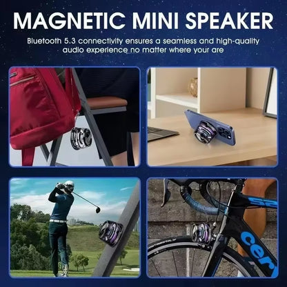 Bluetooth 5.3 Speaker Magnetic Speaker Portable Mini Speaker Multifunctional RGB Loudspeaker Subwoofer for PC Macbook XIAOMI