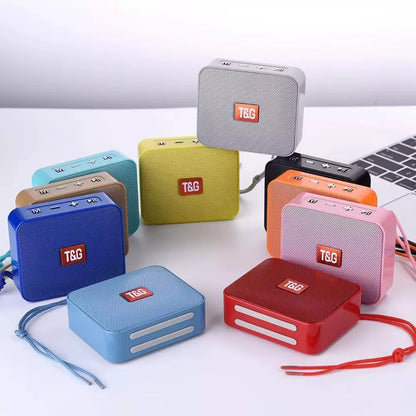 TG166 Mini Wireless Speaker Subwoofer Bluetooth-Compatible Portable Speakers USB 3D Stereo Surround Column Bass Box FM Radio