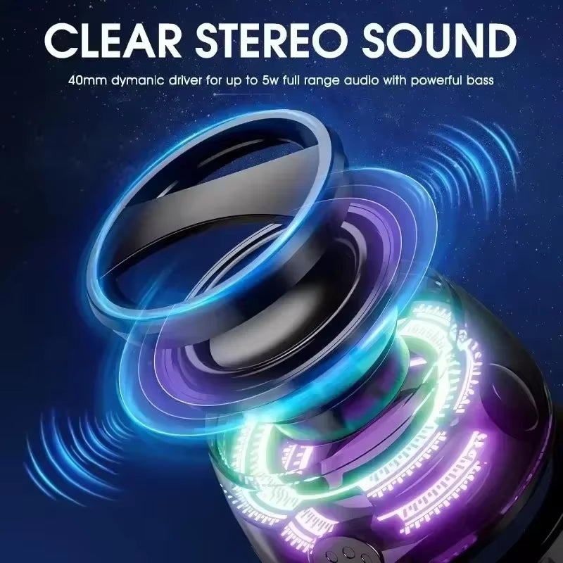 Bluetooth 5.3 Speaker Magnetic Speaker Portable Mini Speaker Multifunctional RGB Loudspeaker Subwoofer for PC Macbook XIAOMI