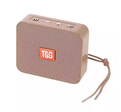 TG166 Mini Wireless Speaker Subwoofer Bluetooth-Compatible Portable Speakers USB 3D Stereo Surround Column Bass Box FM Radio