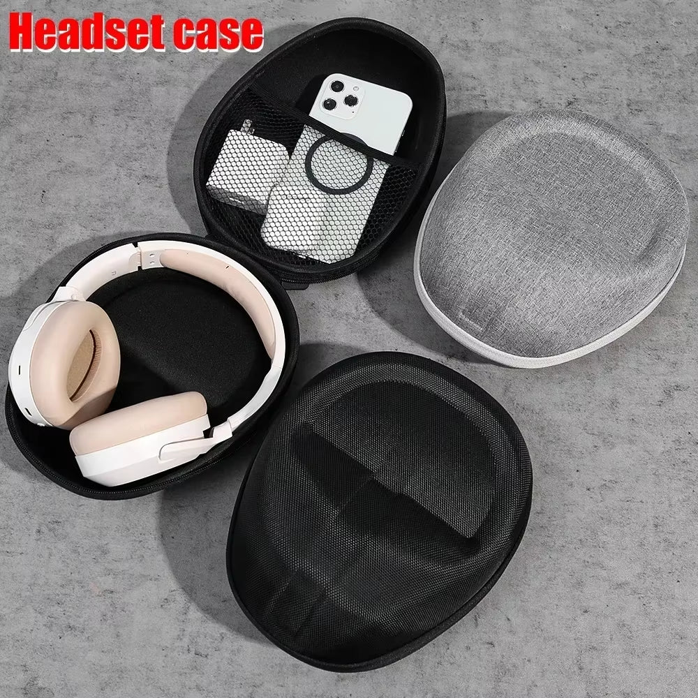 High-Capacity Headset Headphone Case Earphones Shockproof Storage Box EVA Headphone Protective Bag for SONY WH-1000XM4 Universal